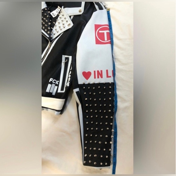 AZALEA WANG RUN ME MY MONEY STUDDED MOTO JACKET - Picture 9 of 12